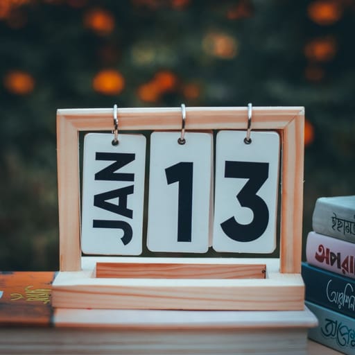 Wooden Flip Chart Perpetual Desk Calendar