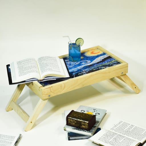 Wooden Foldable Table Starry Night