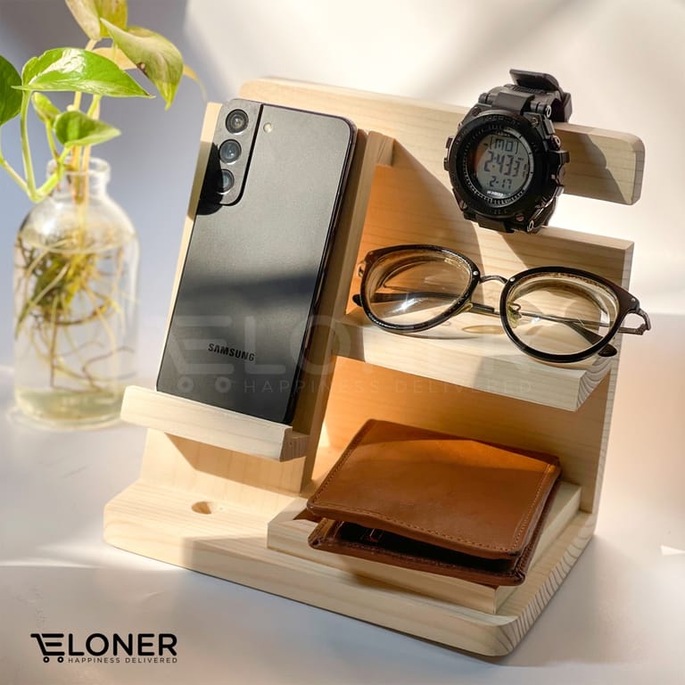 Wooden Mobile Desk Organizer