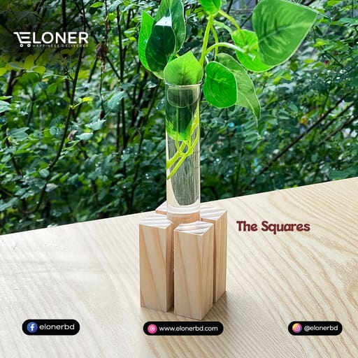 Wooden Plant Holder (Square)