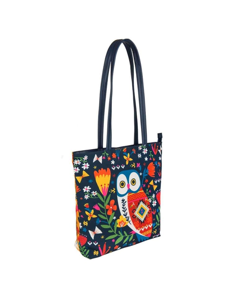 Killim Owl Tote Bag - Image 3