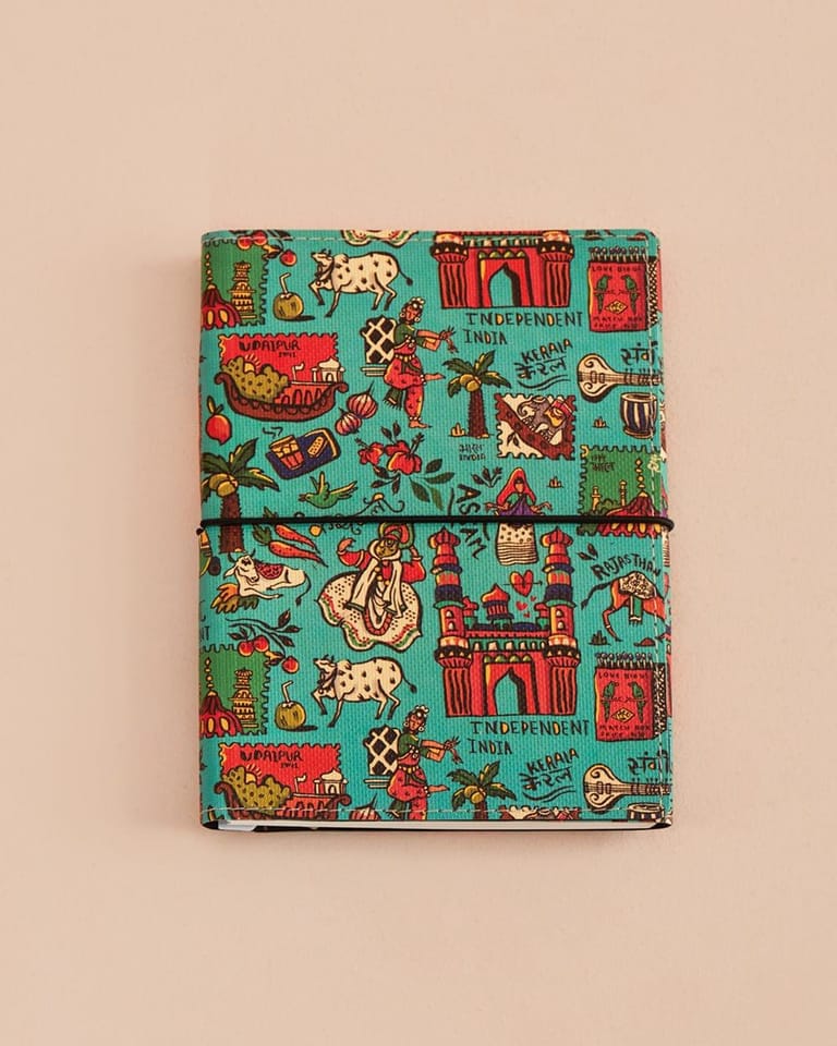 India On My Notebook - Teal - Image 1