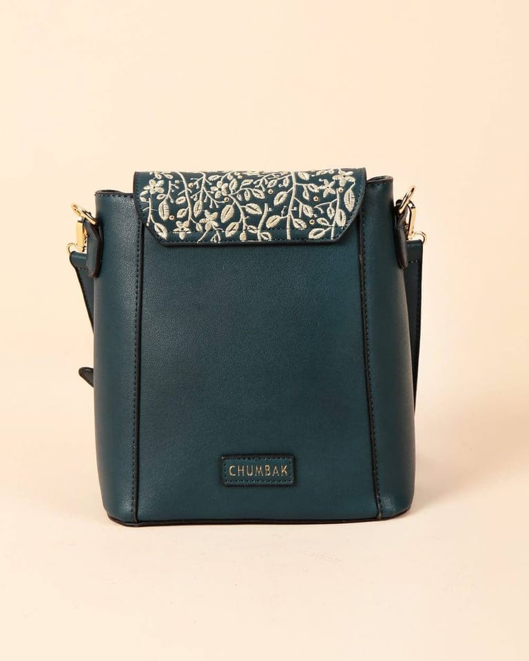 Forest Flowers Embroidered Sling Bag - Image 3