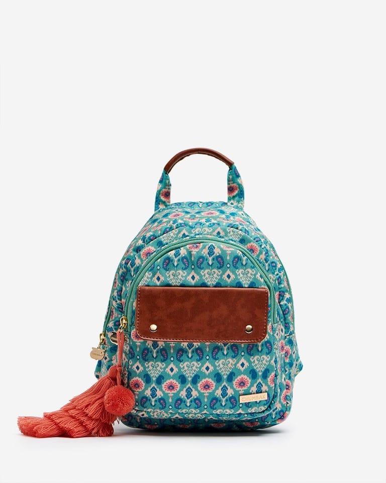 Folk Art Ikat Mini Backpack - Image 1