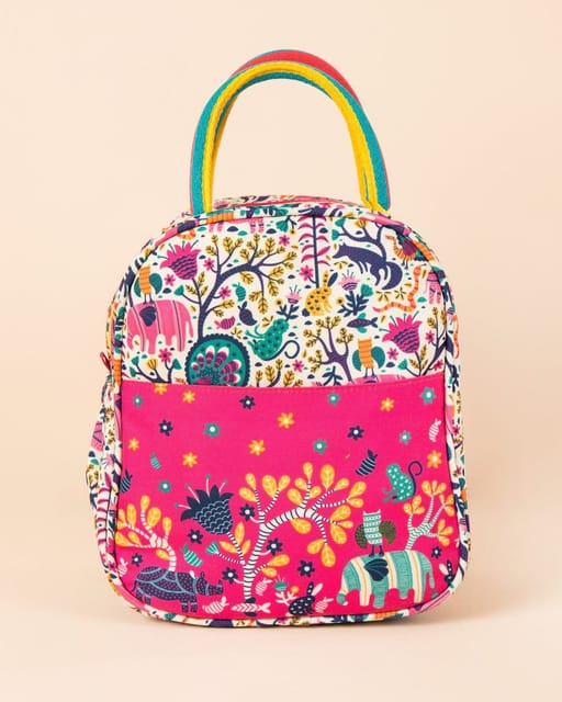 Jungle Rumble Pink Lunch Bag