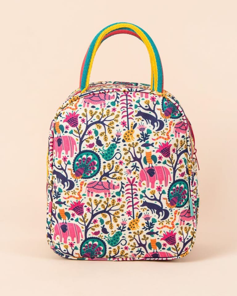 Jungle Rumble Pink Lunch Bag - Image 4