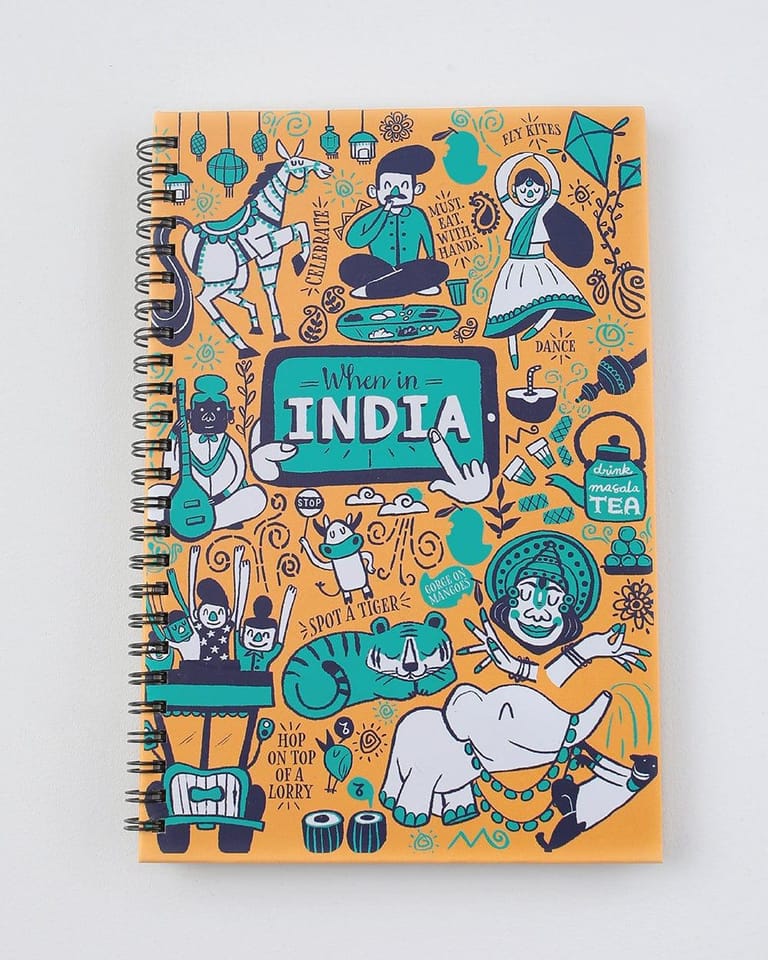 When In India Spiral Notebook - Image 1