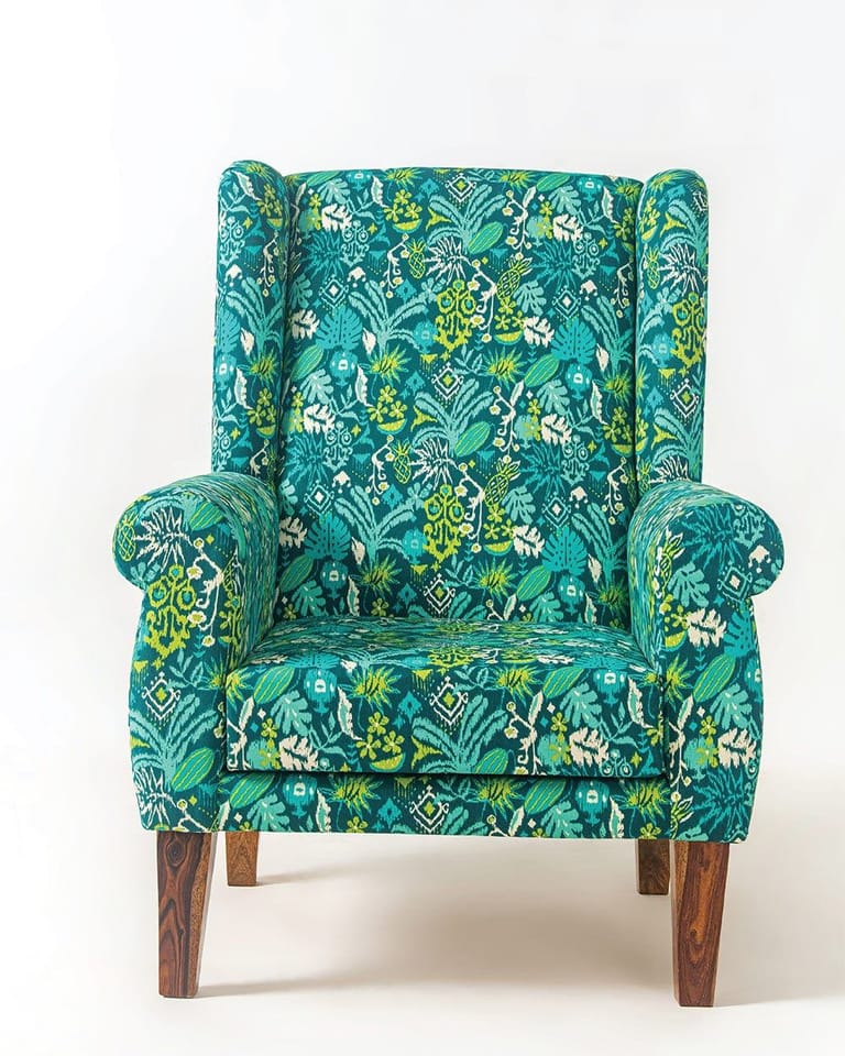 Begum Wing Chair - Printed - Image 16