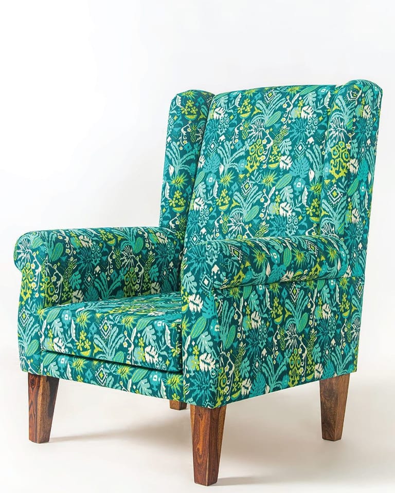 Begum Wing Chair - Printed - Image 17