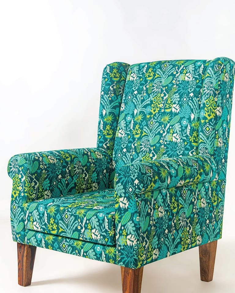 Begum Wing Chair - Printed - Image 18