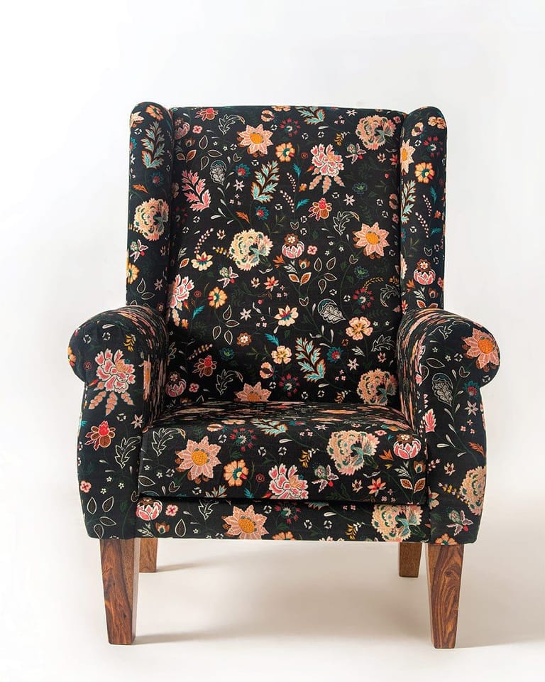 Begum Wing Chair - Printed - Image 23