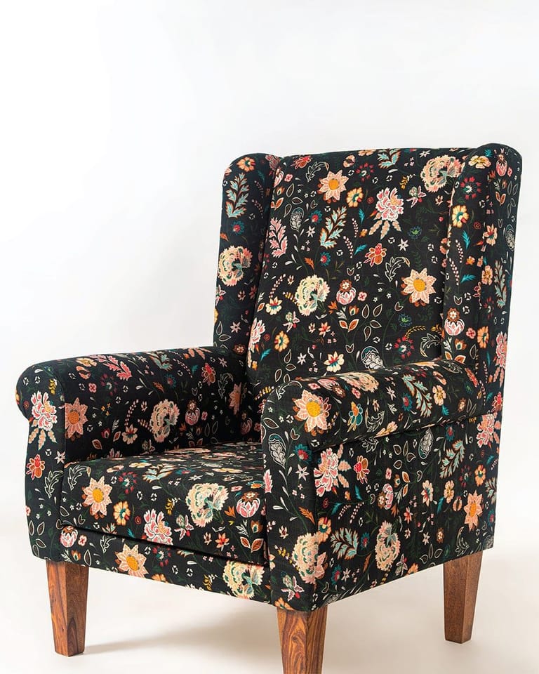 Begum Wing Chair - Printed - Image 27