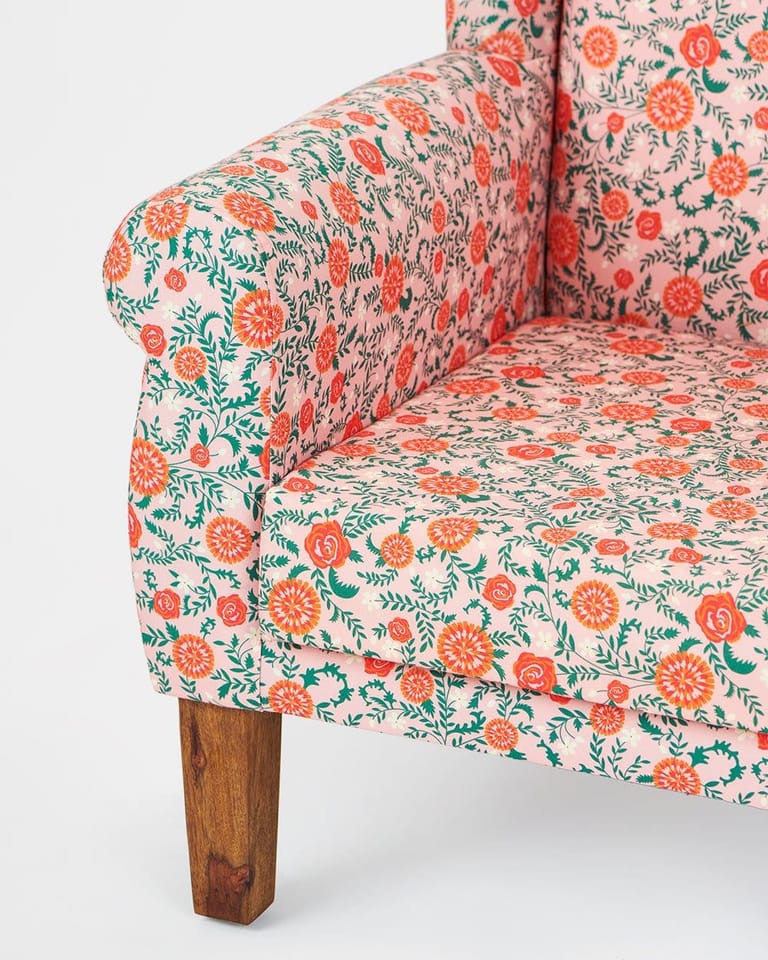 Begum Wing Chair - Printed - Image 31