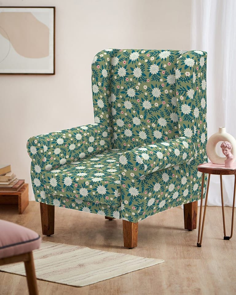 Begum Wing Chair - Printed - Image 42
