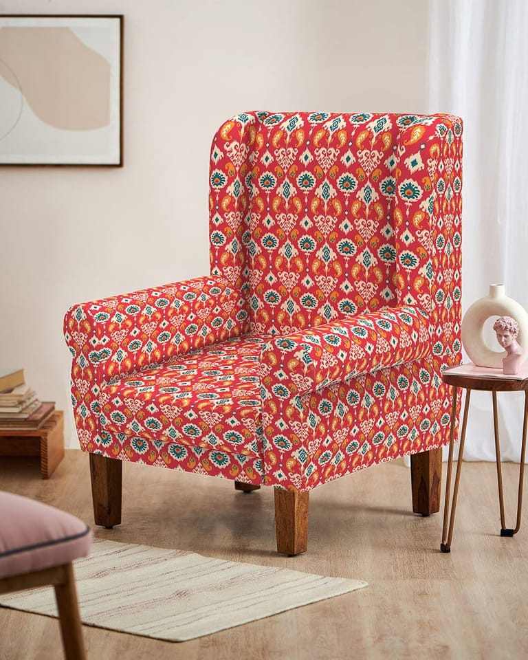 Begum Wing Chair - Printed - Image 56