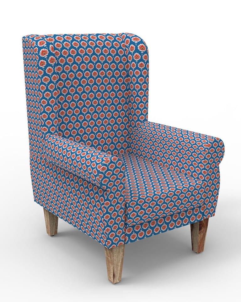 Begum Wing Chair - Printed - Image 65