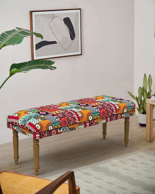 Nawaab Bench - Floral Swirls