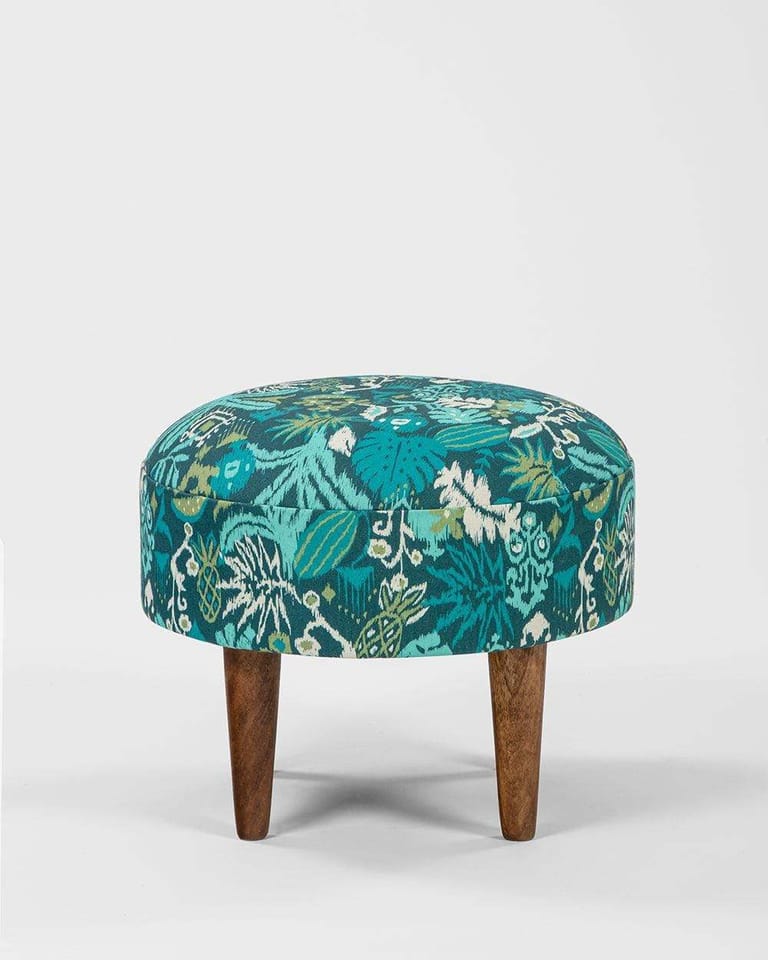 Begum Foot Rest - Tropical Ikkat - Image 2