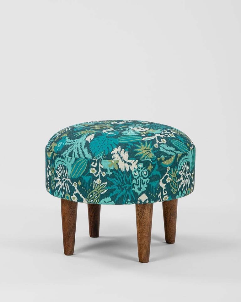 Begum Foot Rest - Tropical Ikkat - Image 3