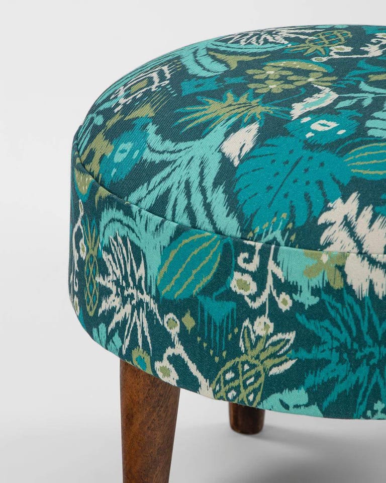 Begum Foot Rest - Tropical Ikkat - Image 4