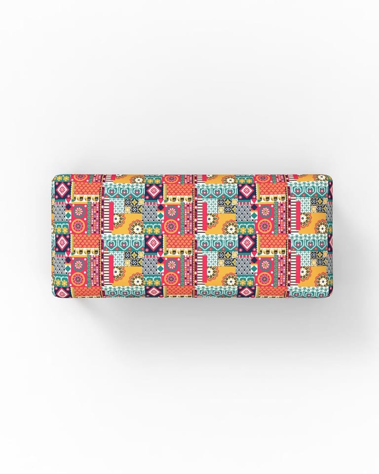 Jodhpur Bench - Floral Swirls Red - Image 4