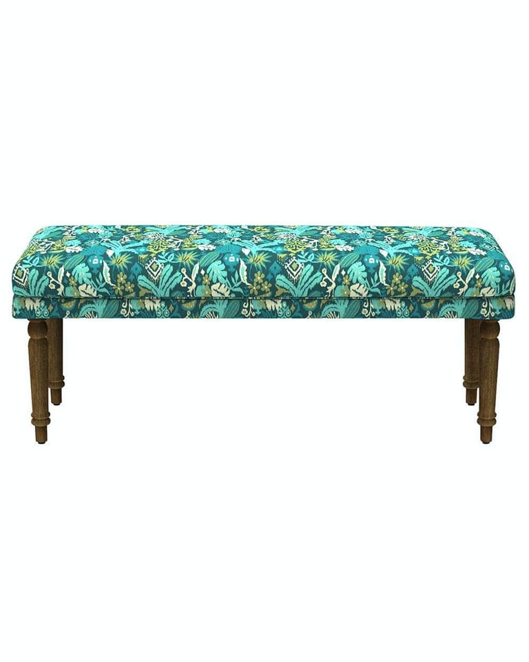 Nawaab Bench - Tropical Ikkat Green - Image 2