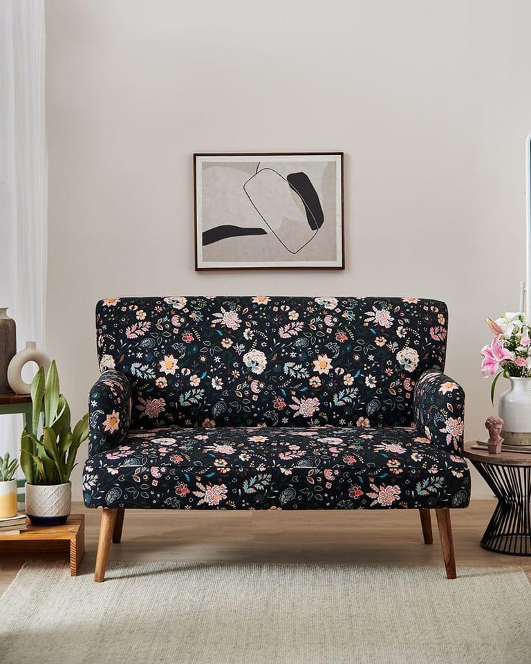 Jodhpur Love Seat, Bohemian Palampore - Image 1