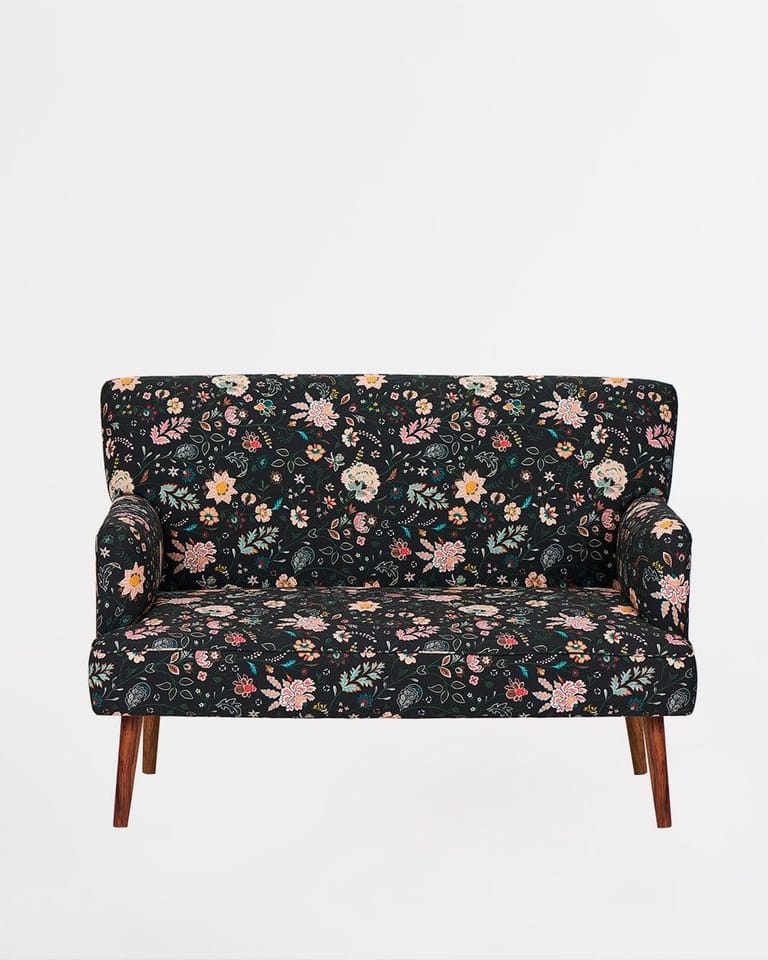 Jodhpur Love Seat, Bohemian Palampore - Image 2