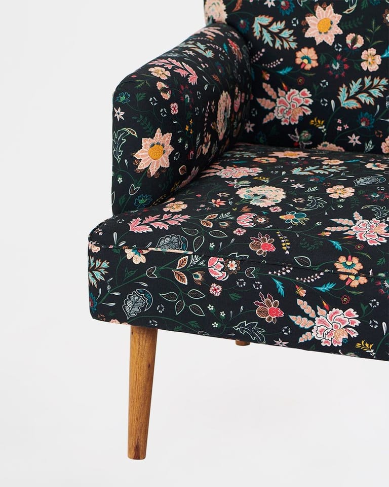 Jodhpur Love Seat, Bohemian Palampore - Image 4