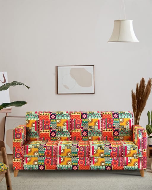 Modern Couch-Floral Swirls