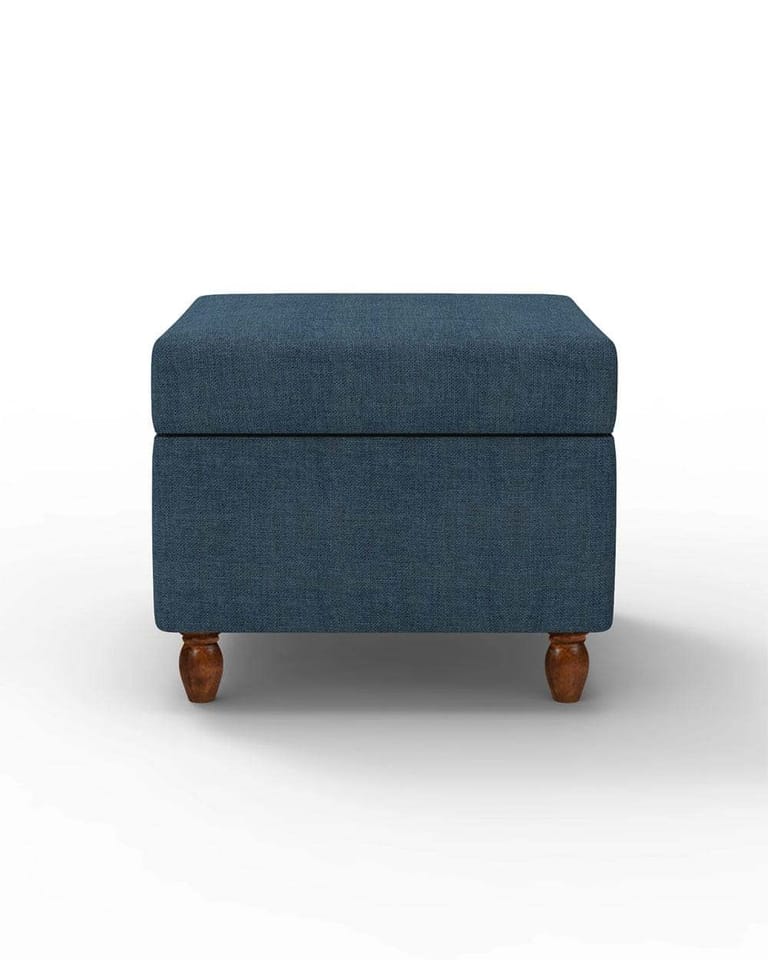 Modern Trunk Storage Ottoman - Blue - Image 2