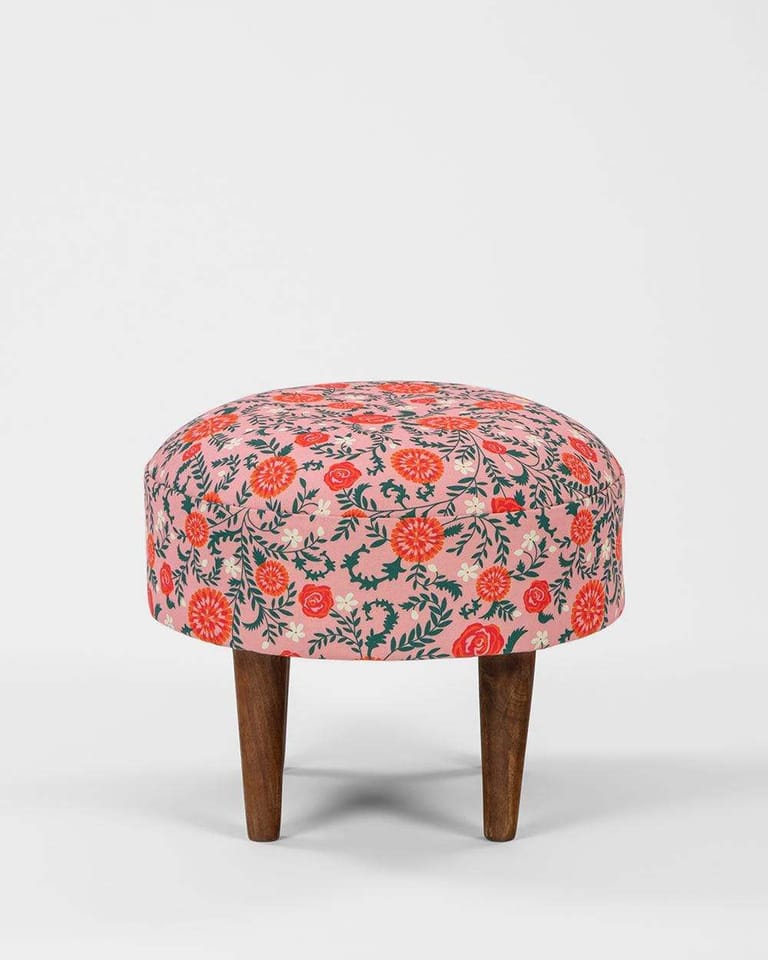 Begum Earthy Floral Foot Rest - Image 2