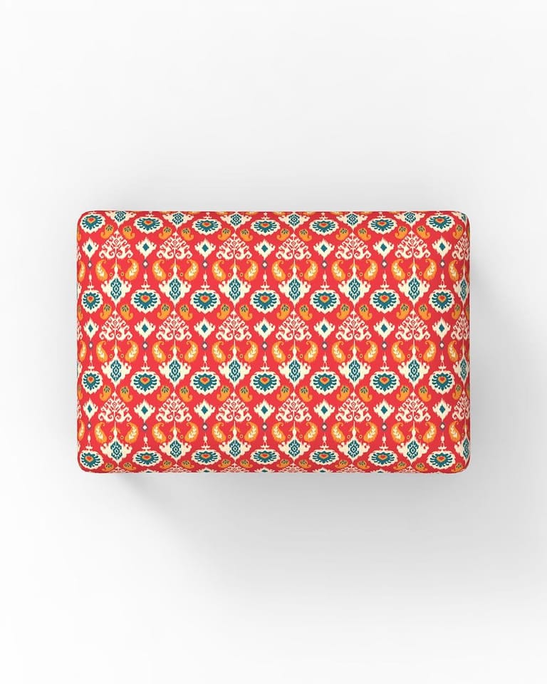 Jodhpur Bench Small - Red Ikkat - Image 6