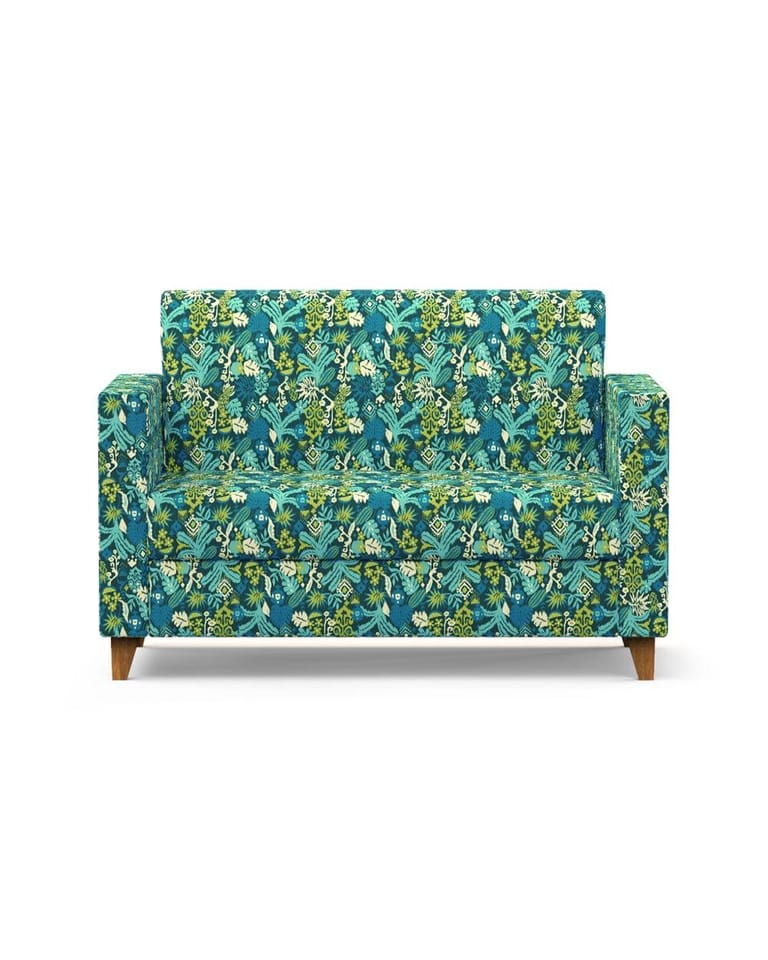 Modern Loveseat-Tropical Ikkat - Image 2