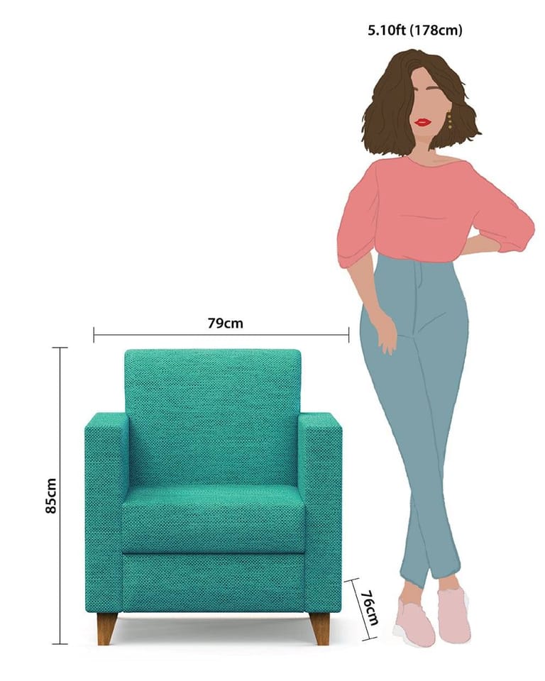 Modern Chair - Maldivian Teal - Image 6