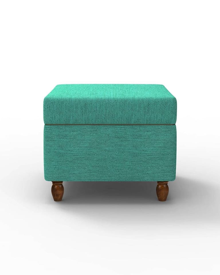 Modern Trunk Ottoman - Maldivian Teal - Image 2
