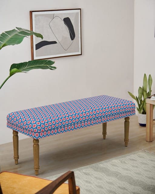 Nawaab Bench - Blue Ikkat