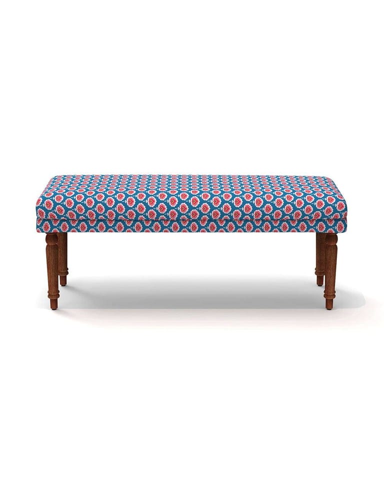 Nawaab Bench - Blue Ikkat - Image 3