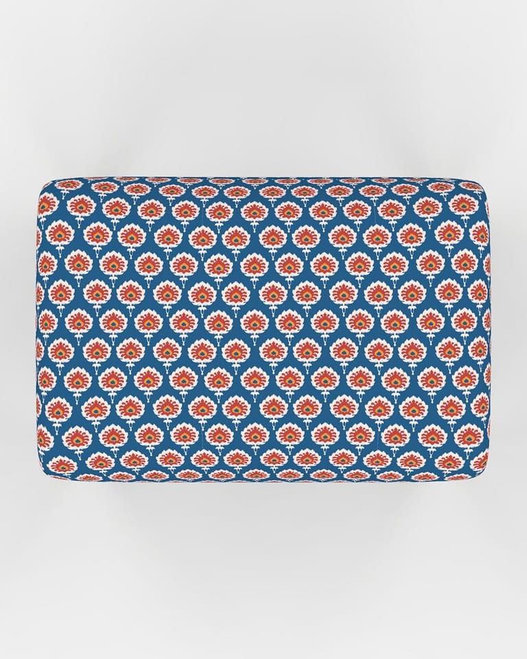 Nawaab Bench Small - Blue Ikkat - Image 5