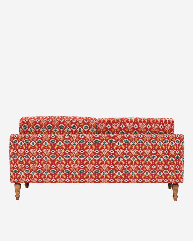 Nawab Couch - Red Ikkat - Image 4