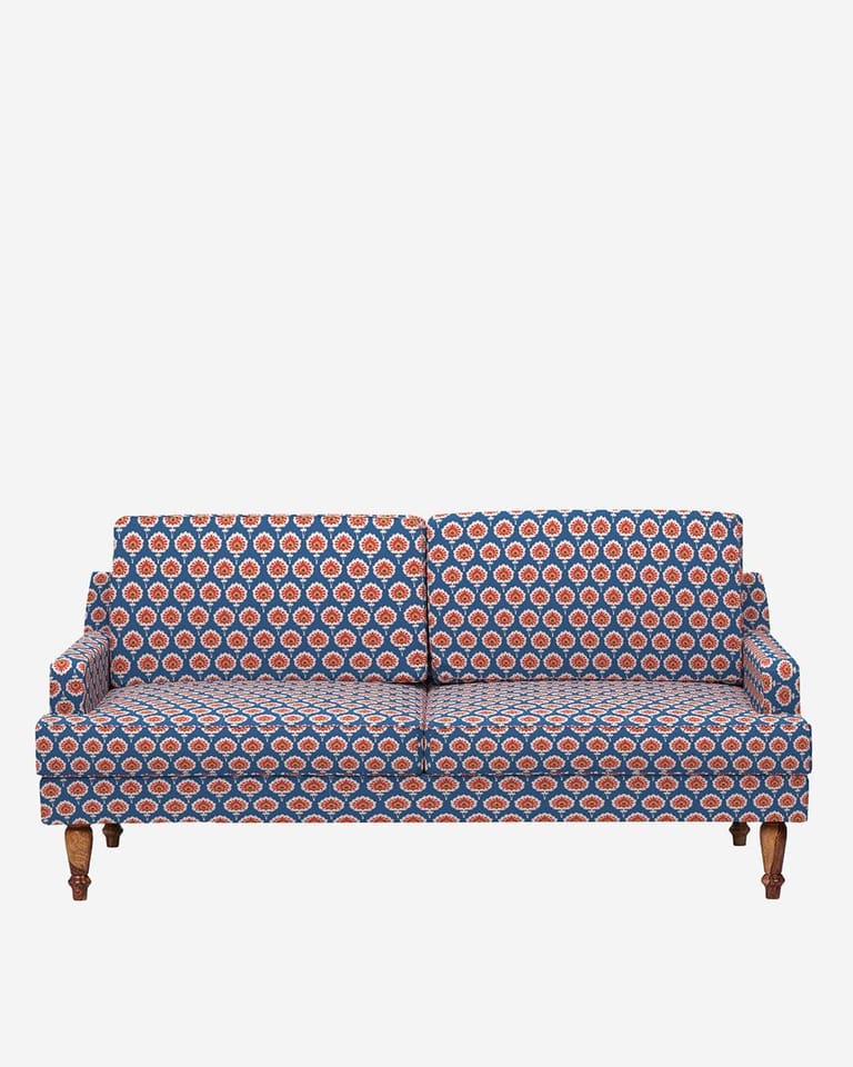Nawab Couch - Blue Ikkat - Image 2