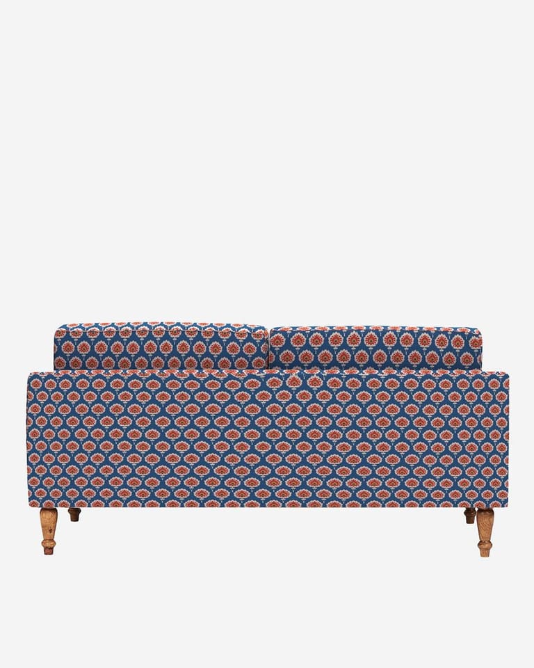 Nawab Couch - Blue Ikkat - Image 4