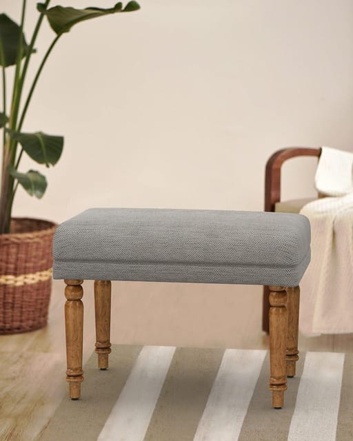 Nawaab Small Bench - Bangalore Grey