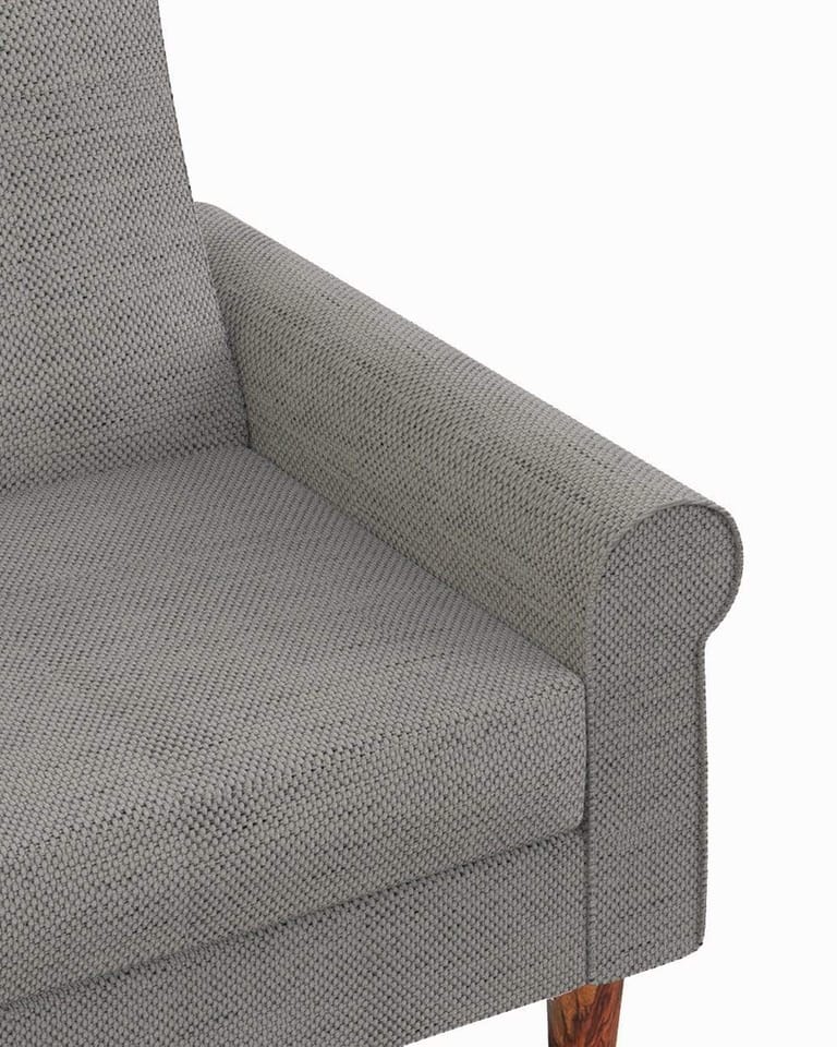 Colonial Single Seater Couch Grey - Image 5