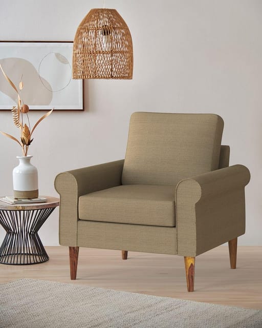 Colonial Single Seater Couch Beach Beige