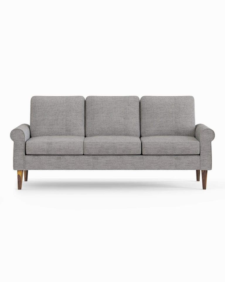 Colonial Couch 3 Seater Bangalore Grey - Image 2