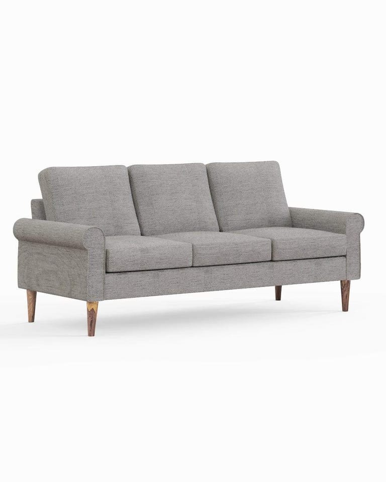 Colonial Couch 3 Seater Bangalore Grey - Image 5