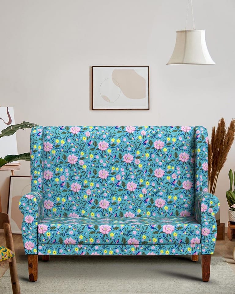 Begum Love Seat-Spring Bloom - Image 1