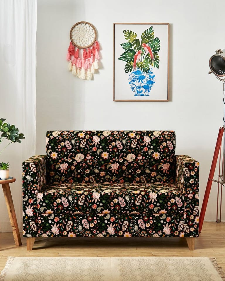 Modern Bohemian Palampore Loveseat - Image 1