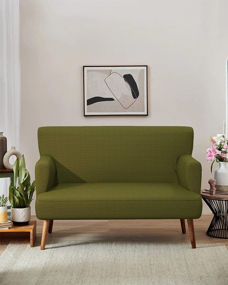 Jodhpur Love Seat - Savanna Green - Image 1